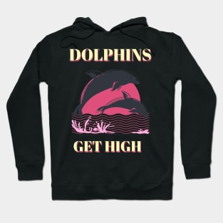 Dolphins Get High Animal Facts Hoodie